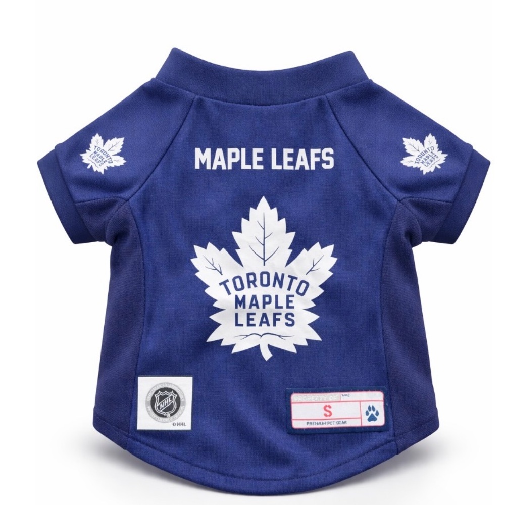 Little Earth Pet Maple Leaf Stretch Jersey in Blue
